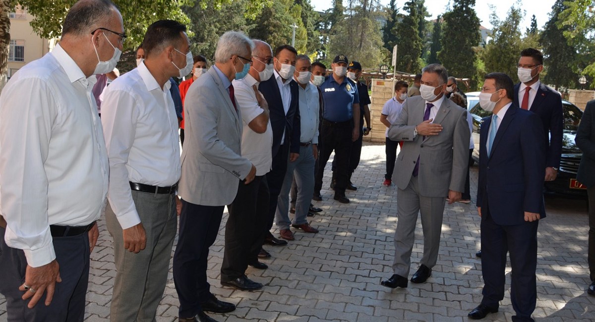 Antalya Valisi Sayın Ersin Yazıcı İlçe Kaymakamı Ömer Çimşit İ makamında Makamında Ziyaret Etti