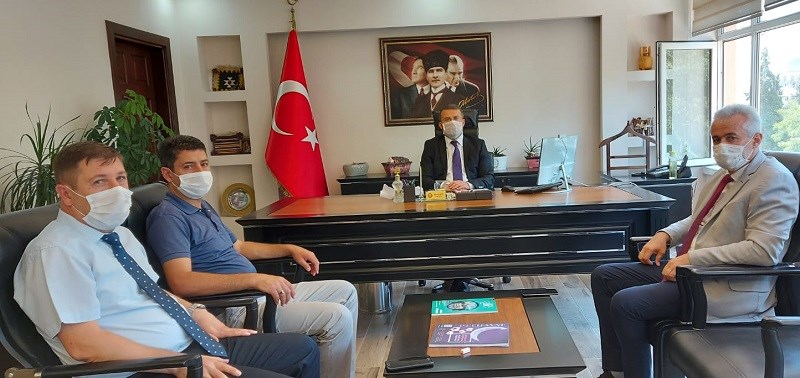 Orman İşletme Müdürü Ahmet Keser İlçe Kaymakamı Ömer Çimşit i Makamında Ziyaret Etti. 