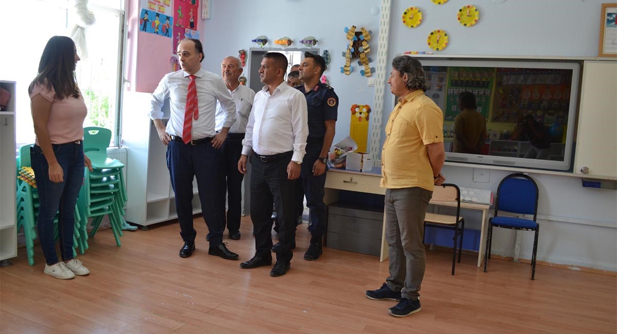 Kaymakam Sezgin Üçüncü okul ziyaretleri kapsamında Avdan Şehit Ahmet Belen İlkokulunu ziyareti
