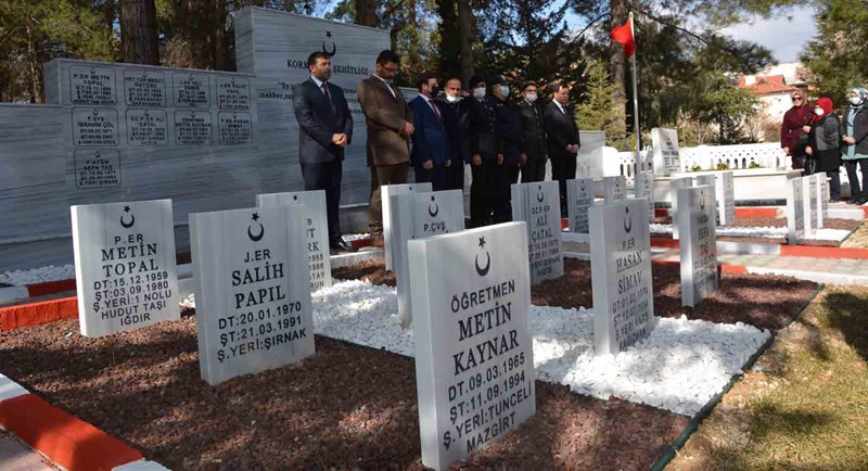 18 Mart Şehitler Günü kapsamında Paşa Mezarlığında Bulunan Şehitlik Ziyareti