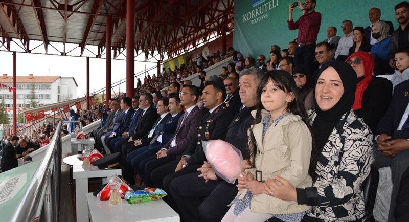 Korkuteli 100. Yıl Atatürk Stadyumunda kutlama programı 